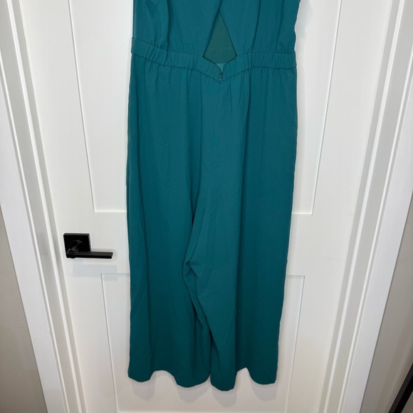 NWT J. Crew Sleeveless Ruffle Jumpsuit Blue - Picture 5 of 16